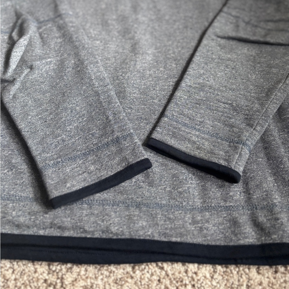 Carbon2Cobalt 1/4 Zip Pullover Mens Marled Casual Sweatshirt Sweater Blue-Gray M - Picture 7 of 8